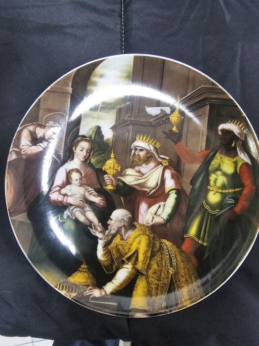 Pratos colecção de natal visita alegre