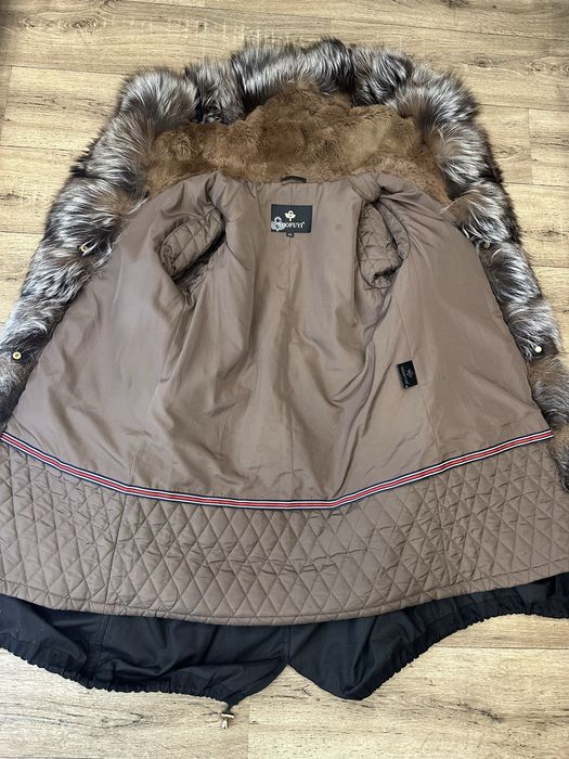 Парка с натуральной чернобуркой