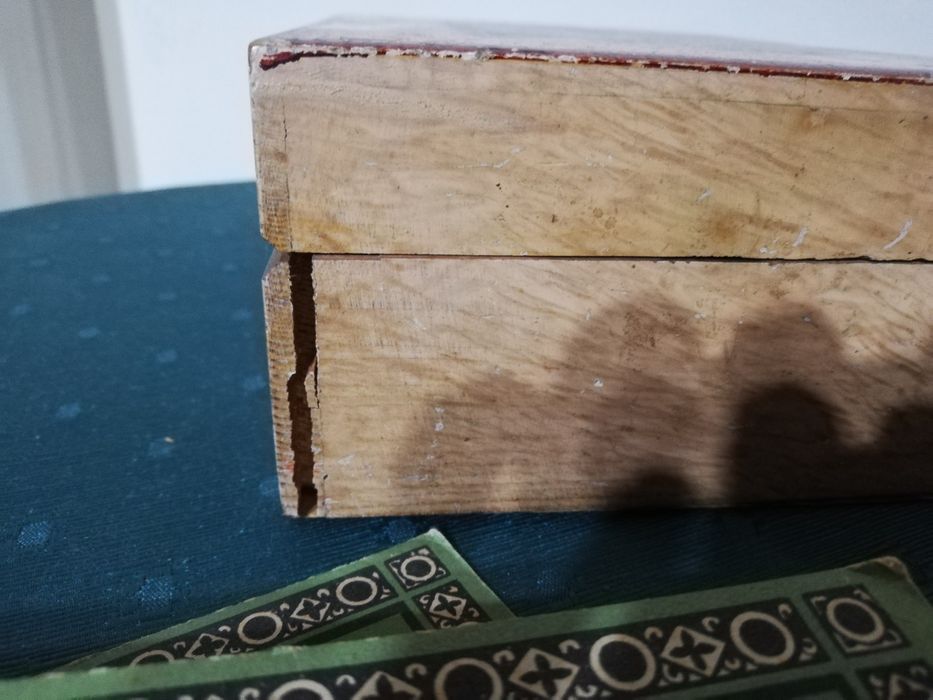 Jogo loto/lotto Antigo (c/ caixa de madeira)