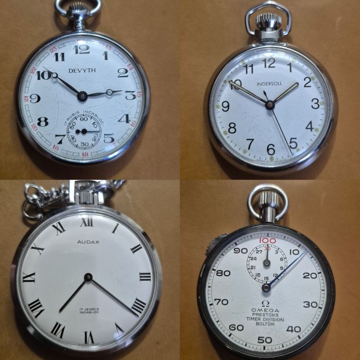 Редкие Винтажные Карманные часы AUDAX Omega Tissot Ingersoll