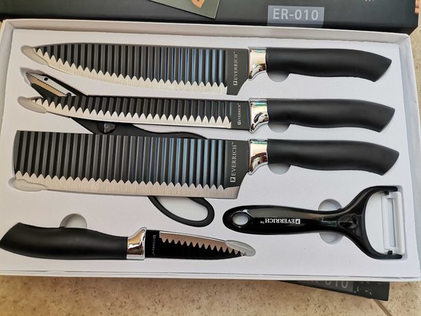 Кухонные ножи, ножницы, чистка овощей Набор в коробке 6в1