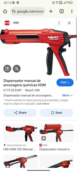 Pistola Hilti bom estado