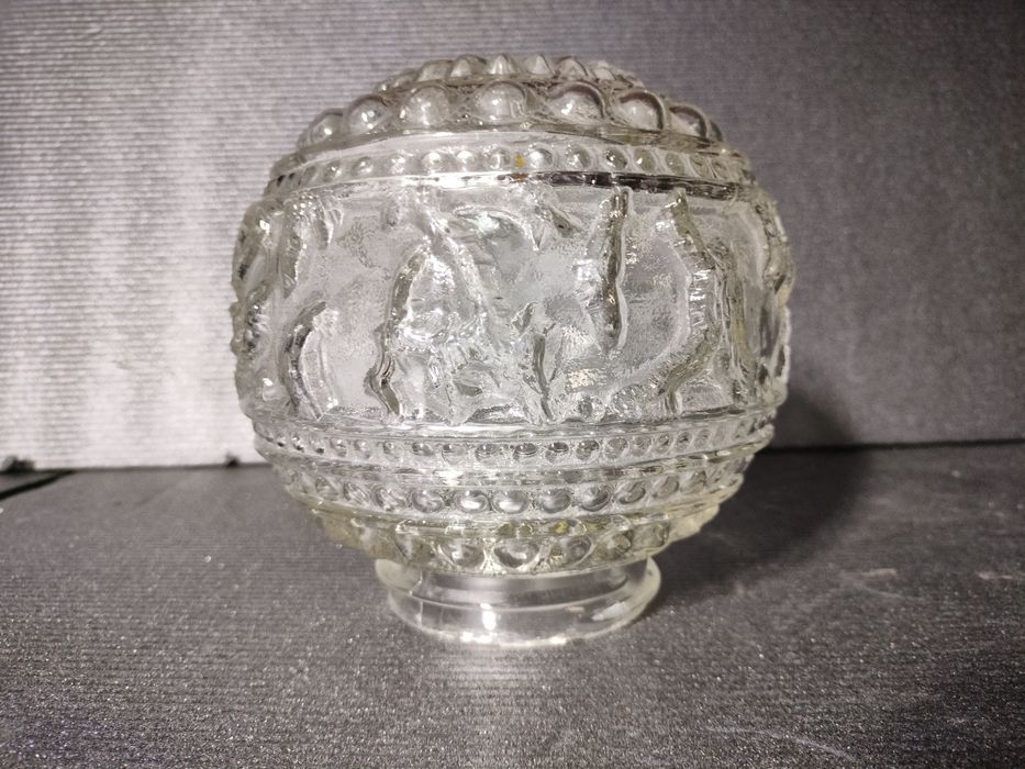 Klosz kula z motywem zwierząt prl