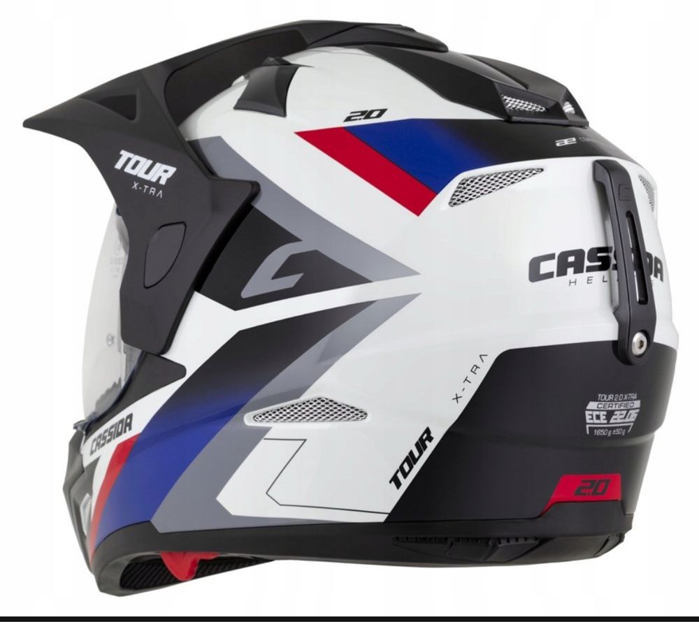 Kask Motocyklowy Cassida Tour Pod interkom Ece 06 XS-XXL TURYSTYCZNY