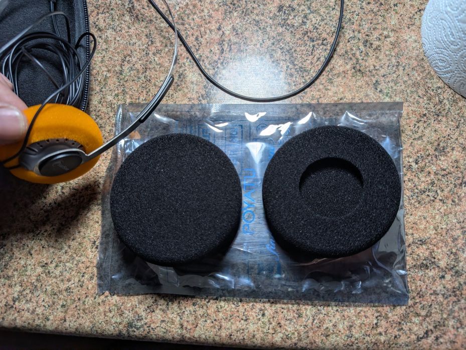 Gąbki bardzo duże do koss porta pro kph30i kph40i sporta pro