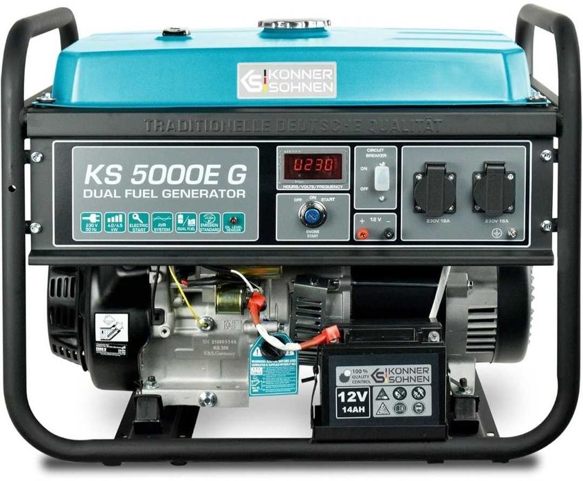 Генератор на зрідженому паливі/бензині K&S Könner&Söhnen KS 5000E G