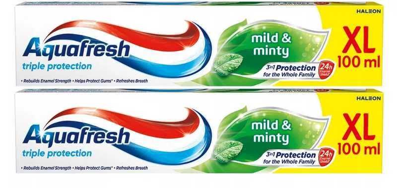 2x Aquafresh Family Toothpaste pasta do zębów 100ml