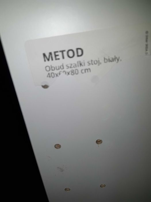 Obudowa szafki stojącej Metod 40x 60x80 po montażu Ikea 802.134.32