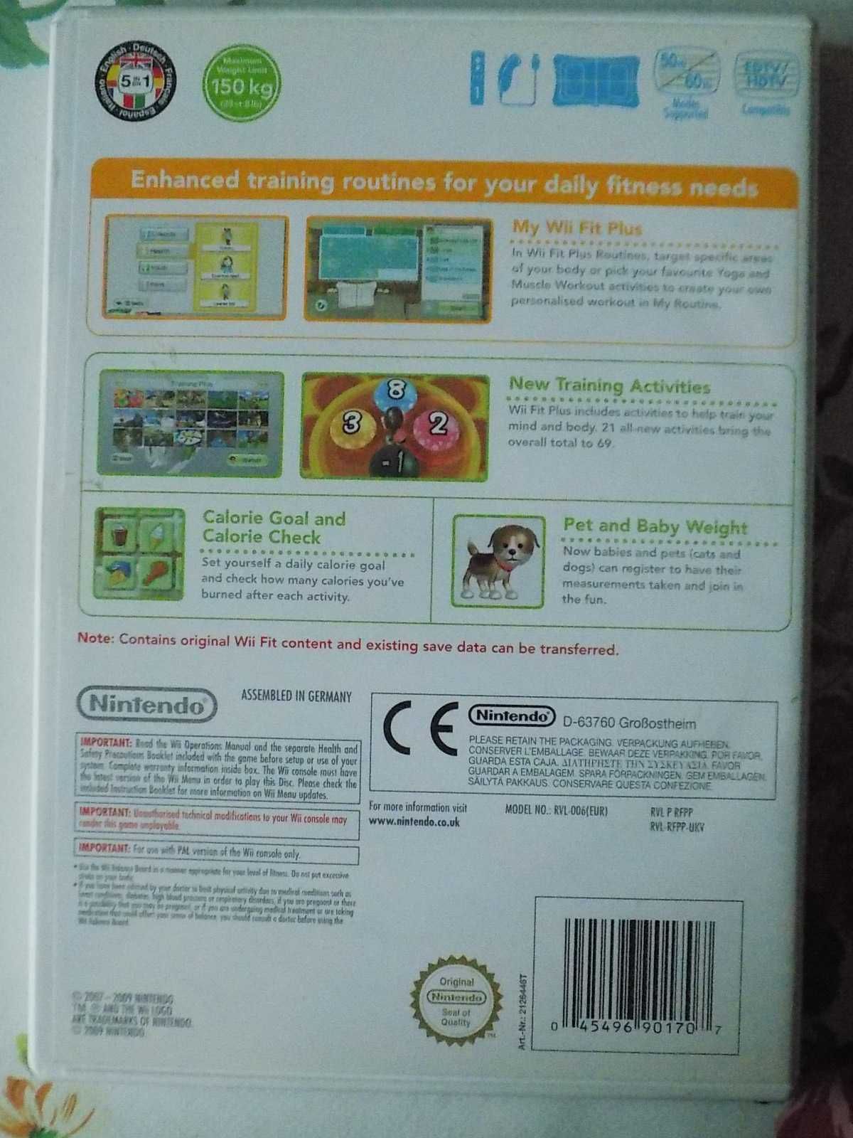 Wii Fit Plus! - "zdrowa" gra sportowa na Nintendo Wii/Wii Mini, Wii U!
