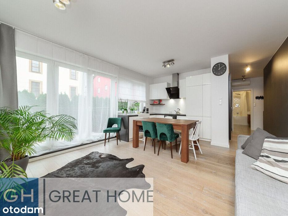 2 pokoje w nowym z ogródkiem, cisza i spokój