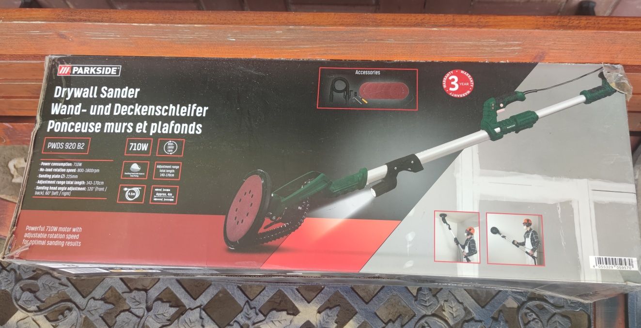 Szlifierka Parkside do ścian i sufitów, żyrafa