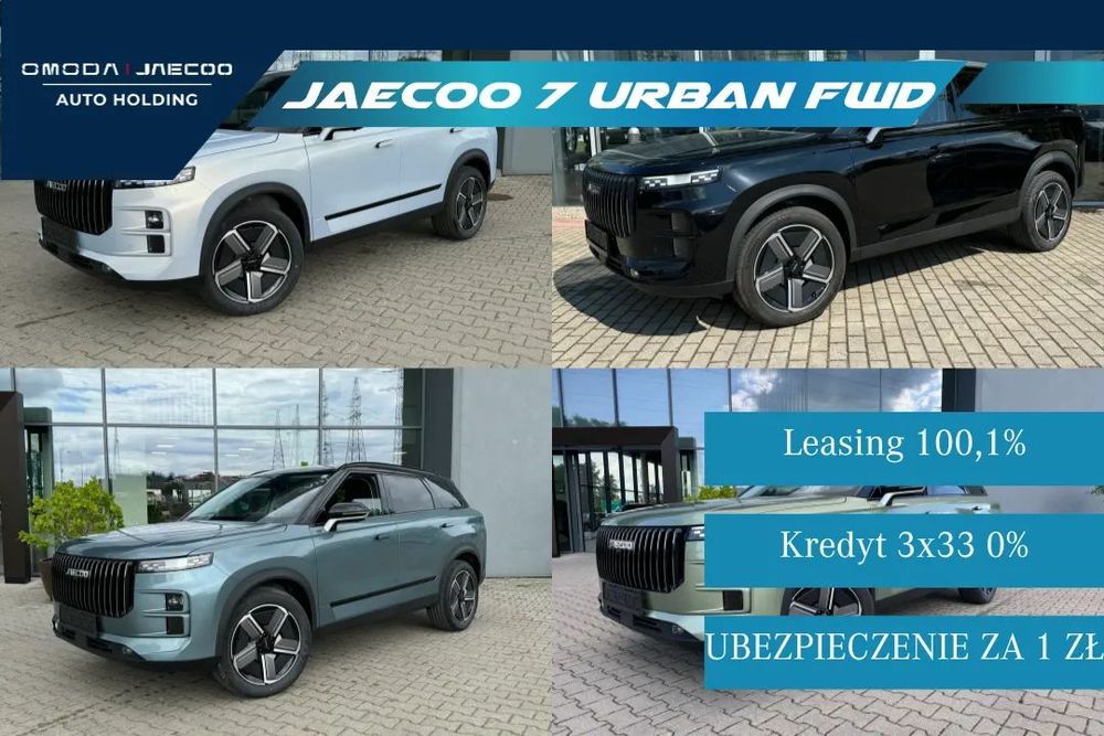 Jaecoo 7 Wersja Urban Gwarancja 7 Lat