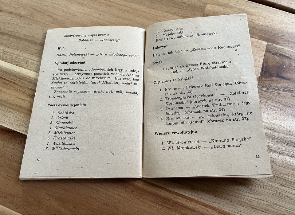 Zagadki i gry literackie Teodora Dąbrowska