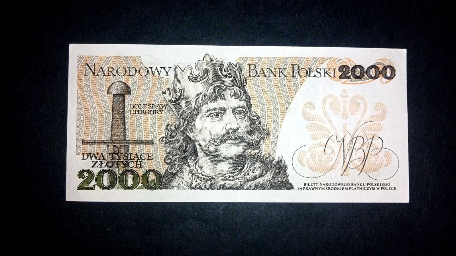 Banknot PRL 2000 zł 1982 CE st. 2