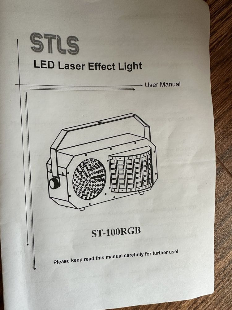 stls LED Laser Effeckt Light ST- 100RGB