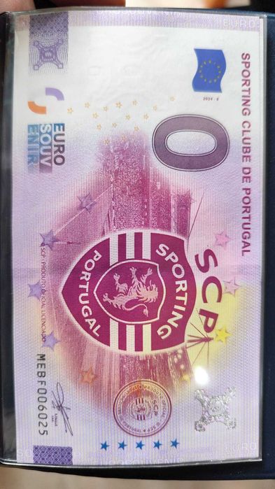 Nota do Sporting Clube de Portugal 4€