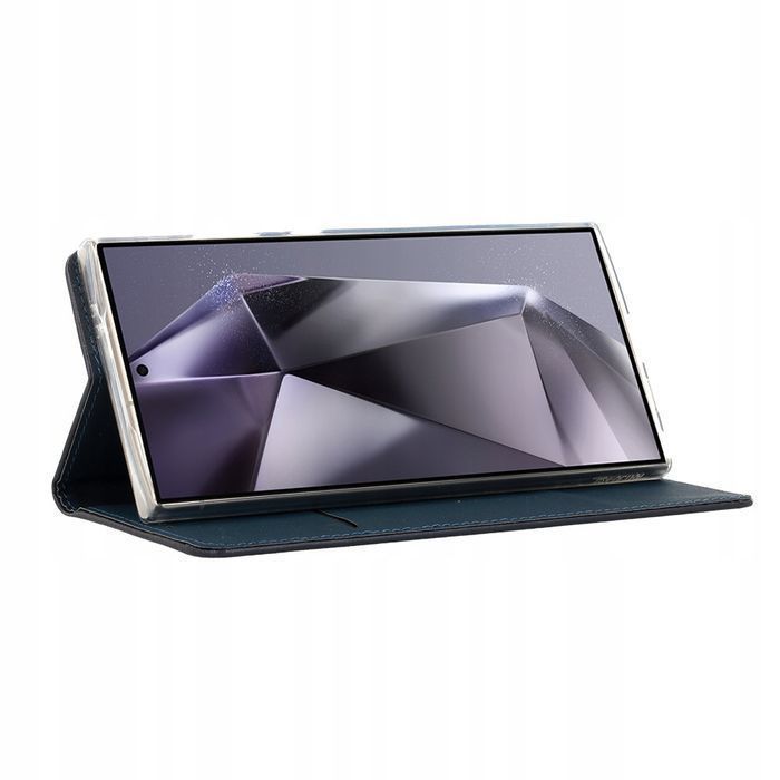 Etui Z Klapką Do Samsung S24+ / S24 Plus Granatowe
