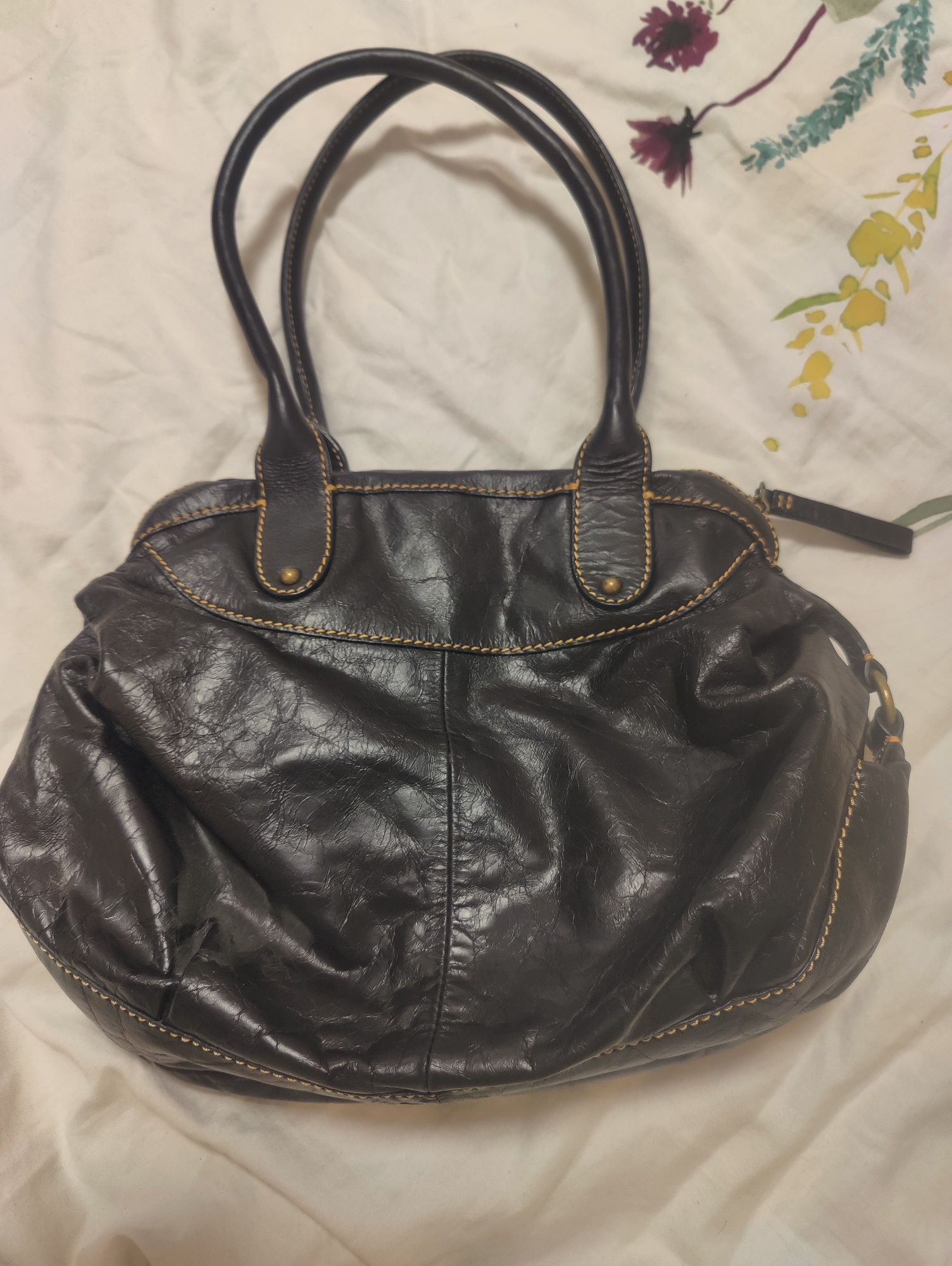 Кожаная сумка Tula leather bag