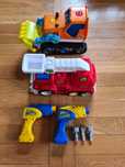 2 auta do rozkrecania+wkrętarki Build&Play Take-A-Part Motorized Tools