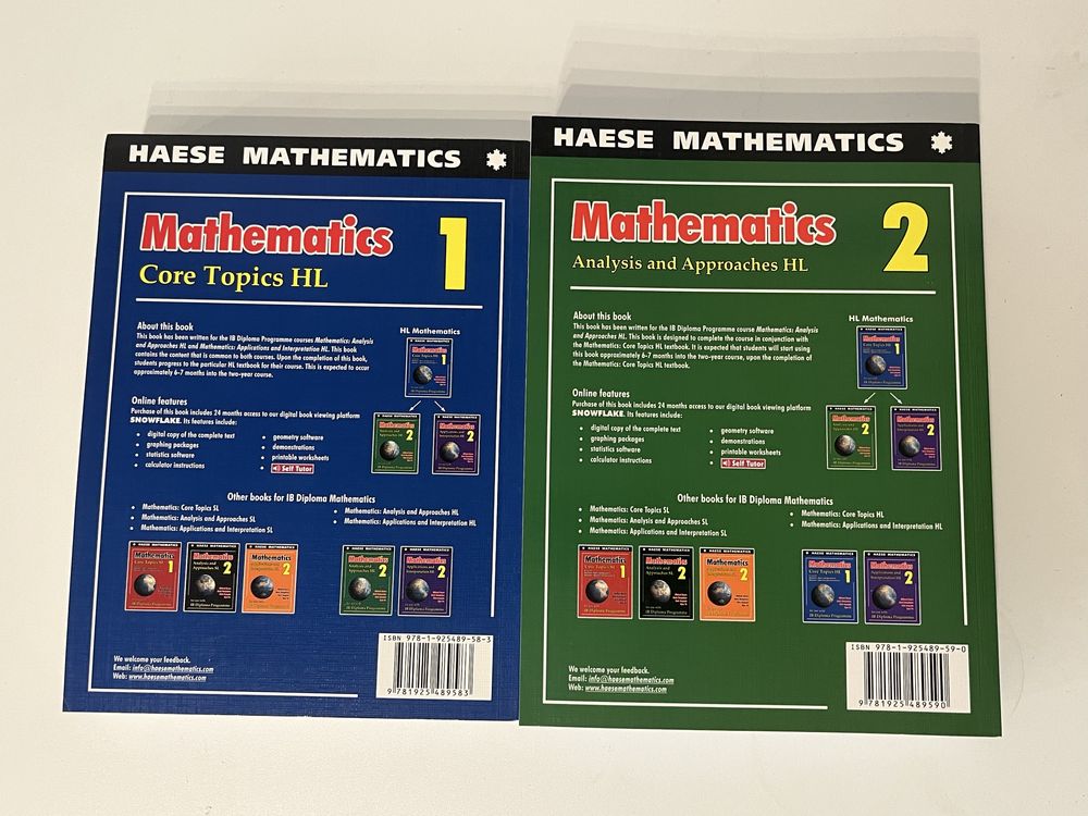 Haese Mathematics IB Core HL+AA HL zestaw podręczników do matury IB