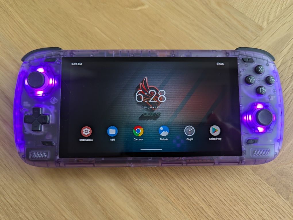 Handheld Ayn Odin 2 Pro 12GB + 256GB Clear Purple + etui