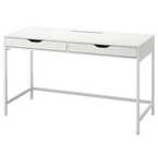 Białe biurko ikea alex