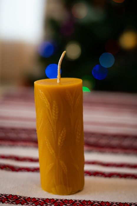 Різдвяні свічки з бджолиного воску