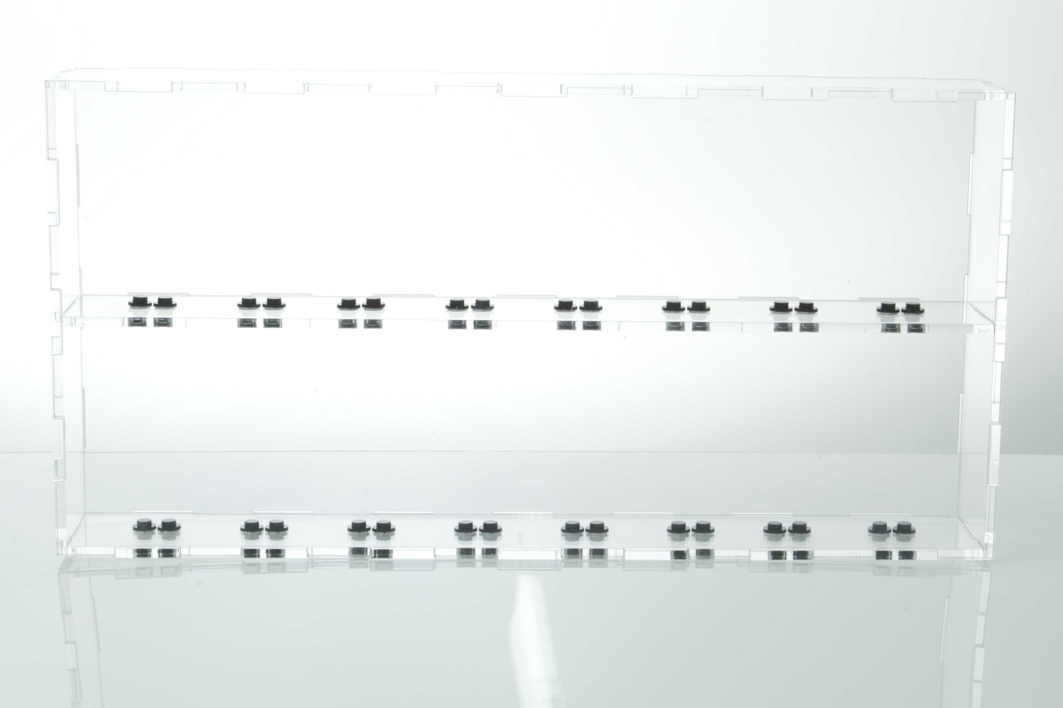 Pudełko na 16 figurek LEGO chroni prze kurzem, UV Minifigure Gablotka