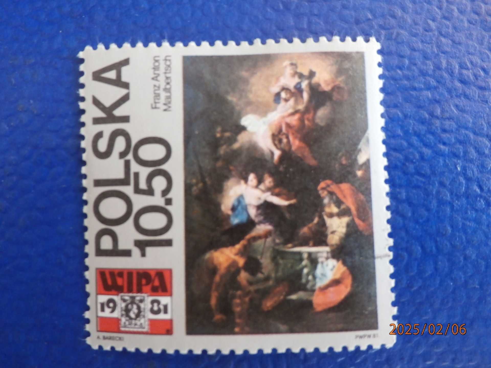 Znaczek pocztowy "POLSKA 10,50" Franz Anton Maulbertsch, 1981r.