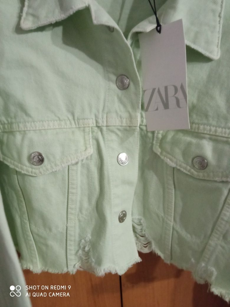Kurtka jeansowe crop Zara