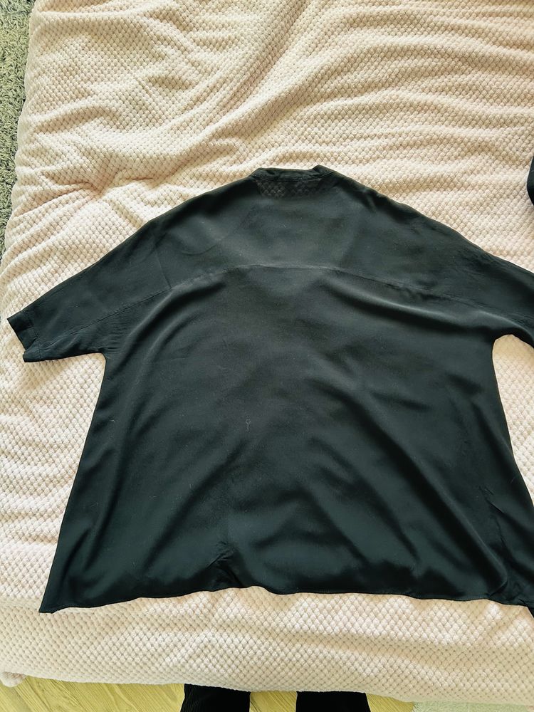 Czarna koszula oversize / zara