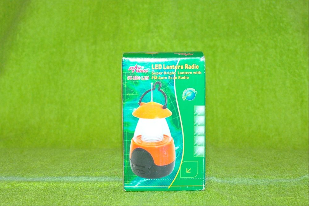 Лампа лед led фонарик радио наушники