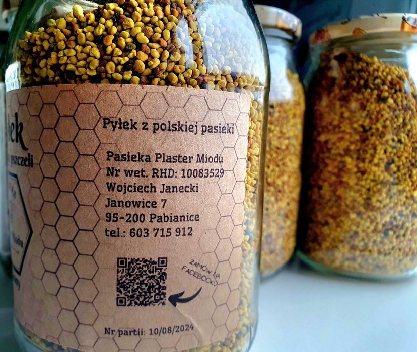 Pyłek pszczeli kwiatowy prosto z pasieki