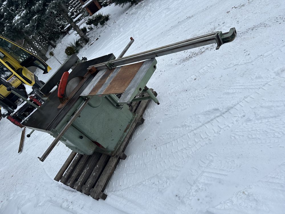 Pila tarczowa formatowa z wiertarka Panhans wozek boczny piękny stan