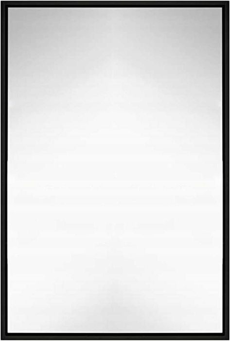Lustro ścienne prostokątne czarne 61 x 91cm