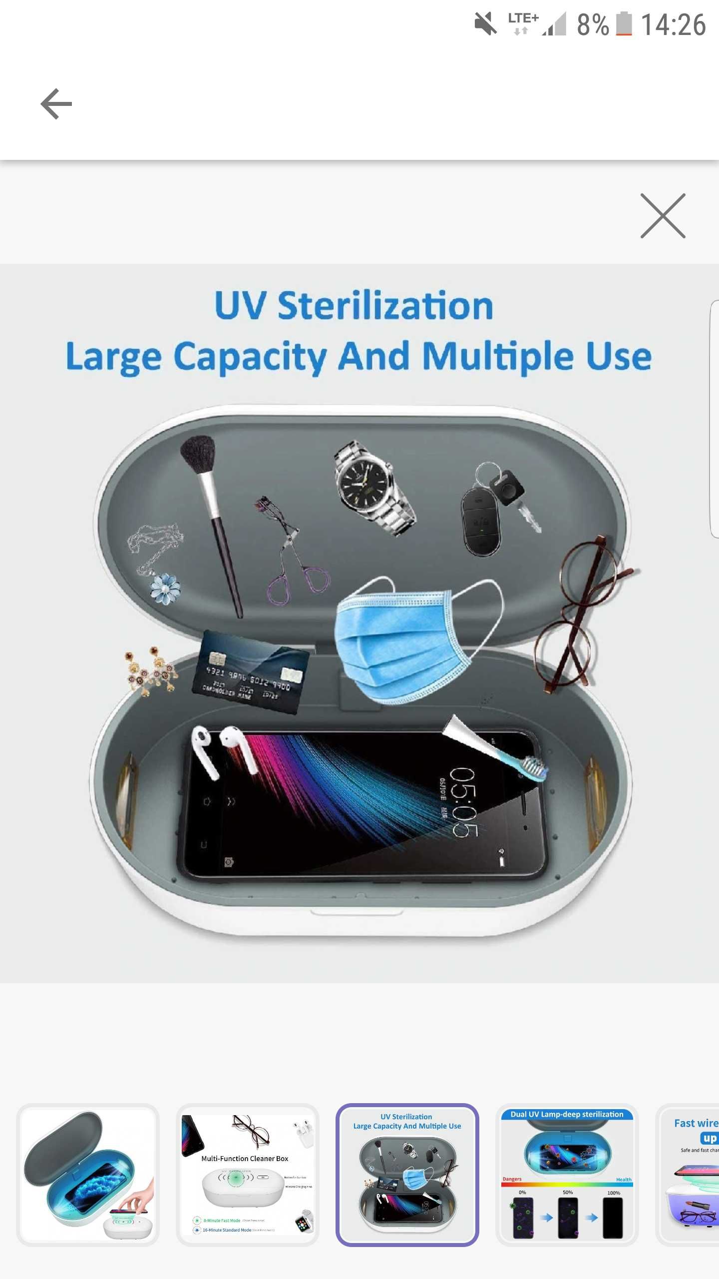 Nowy Sterylizator UV ładowarka bezprzewodowa