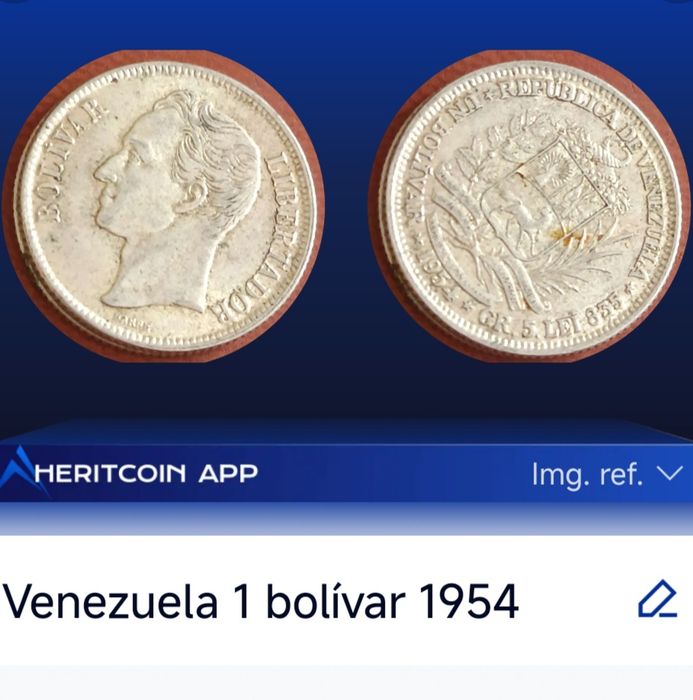 Duas Moedas antigas de Venezuela
