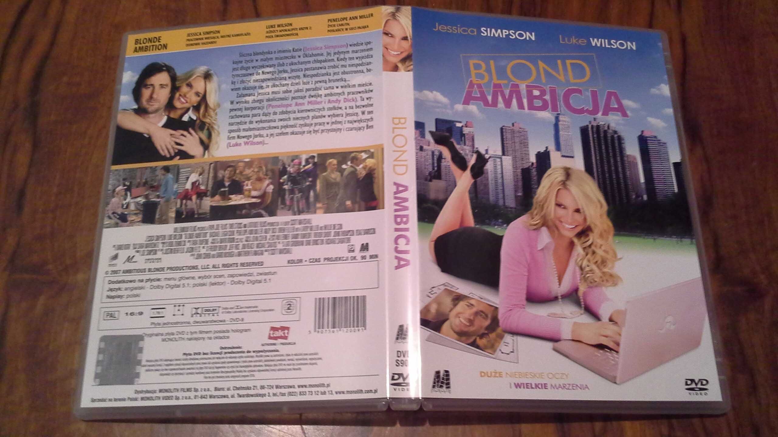 Blond ambicja - film na DVD - Nowe - Jessica Simpson,  Luke Wilson