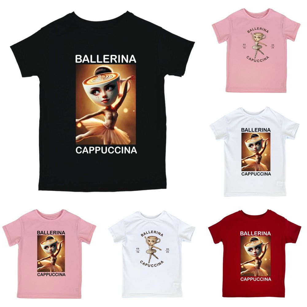Футболки bombardiro crocodillo ballerina tralaleo tralala tung sahur