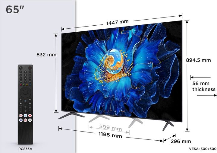 Телевізор TCL 65C6KS