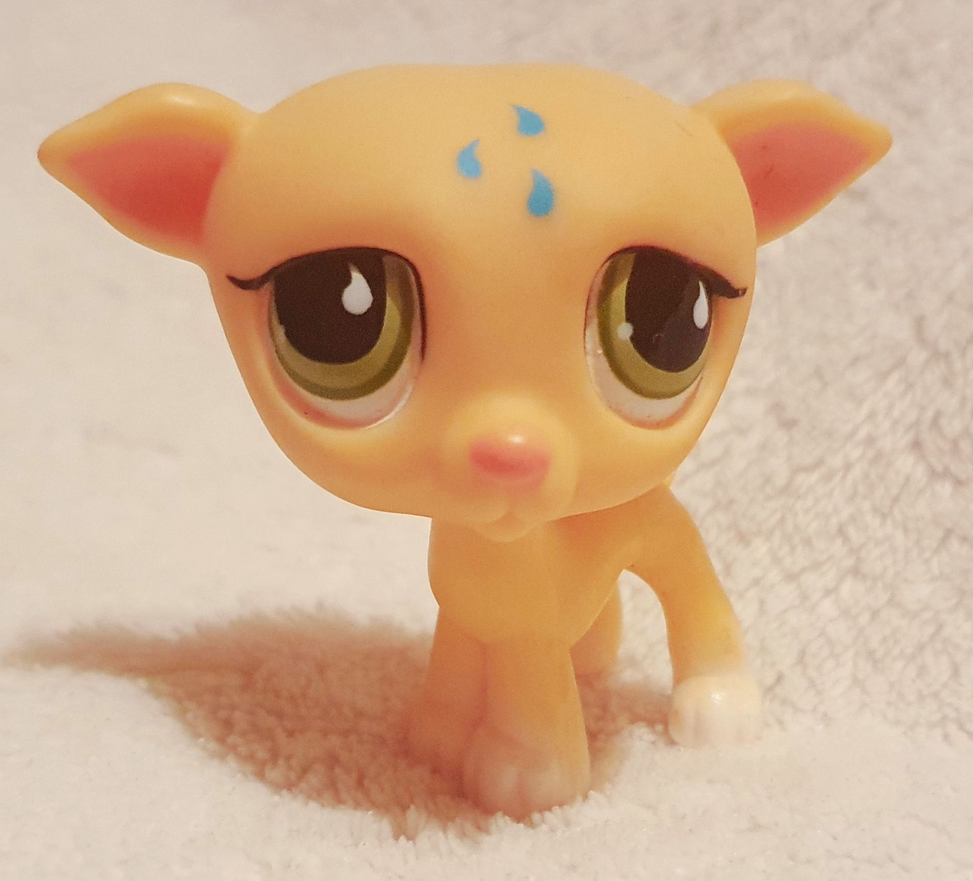 Littlest Pet Shop cão greyhound #875 RARO autêntico