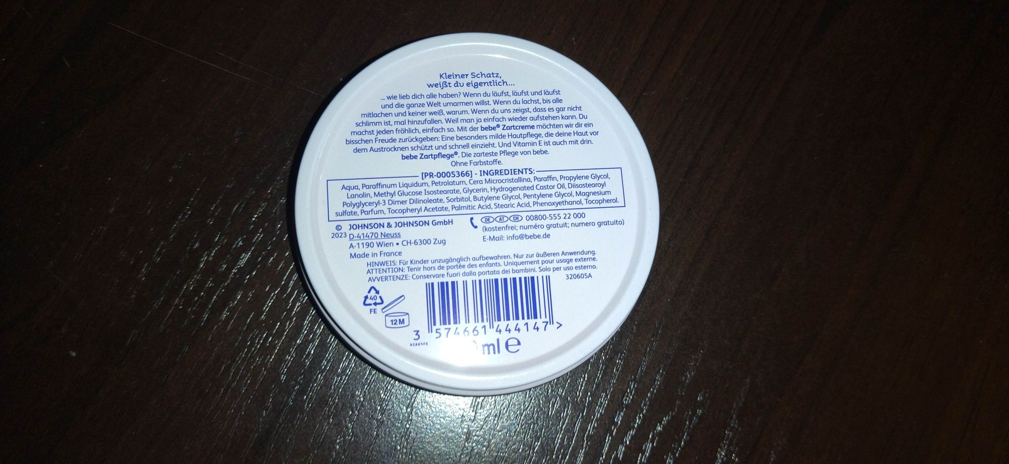 Krem z Niemiec dla dzieci bebe 50ml