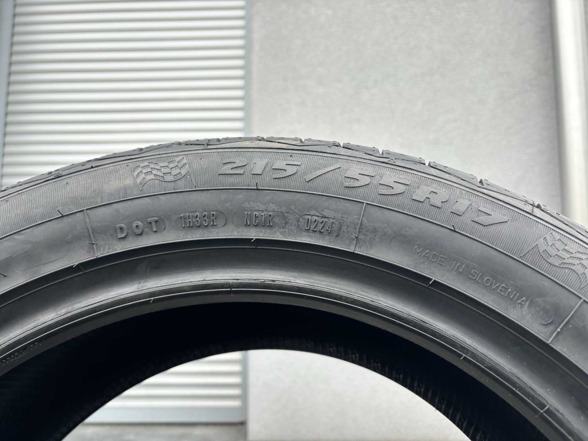 4szt letnie 215/55R17 Dębica UHP2 98W XL prod. 2024rok! C,A,71db gwar