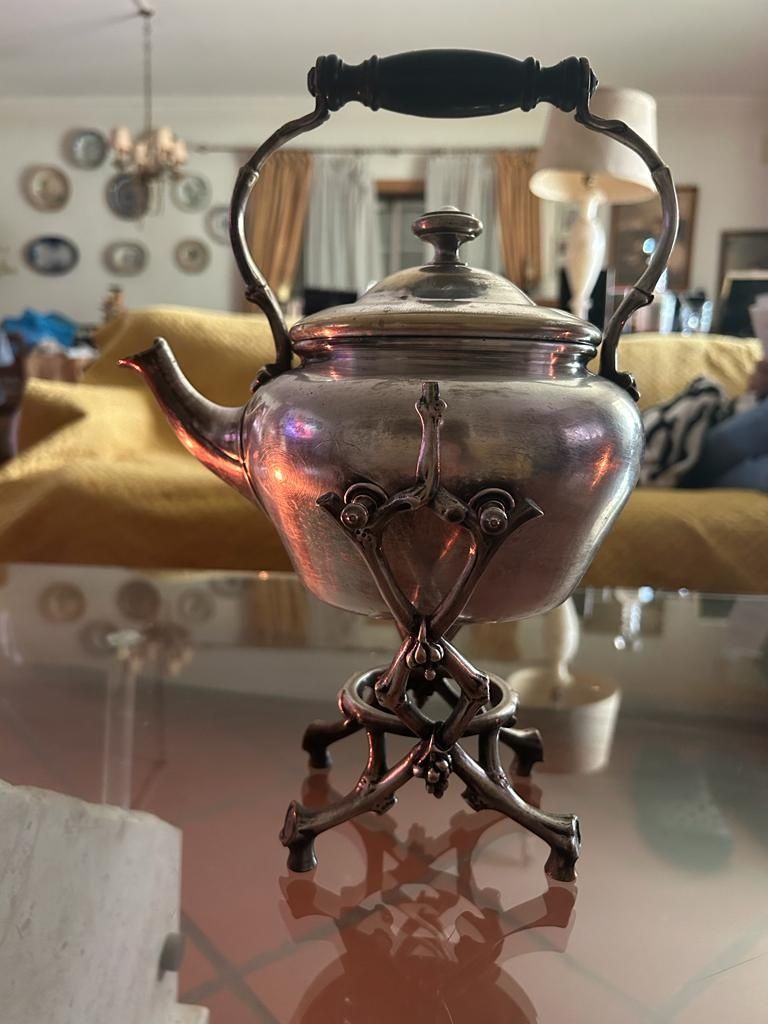 CHRISTOFLE Silver Teapot With Tipper