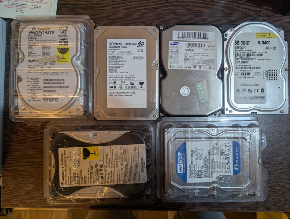 Dyski twarde HDD Seagate/WD/Samsung od 4,3GB do 320GB