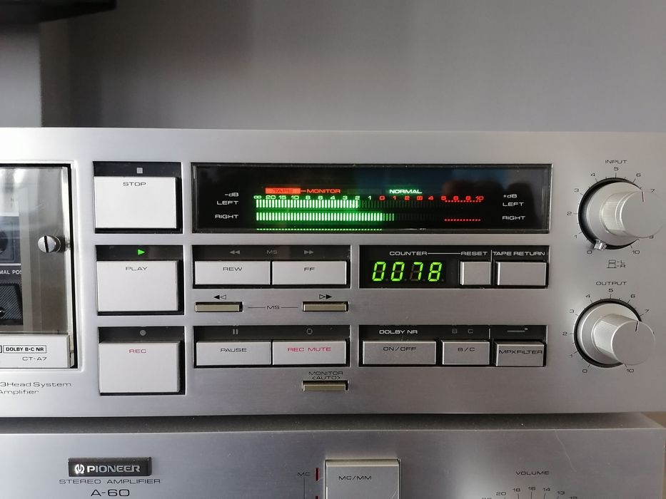 PIONEER CT-A7 stereo cassette deck Кассетная дека.