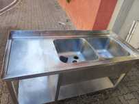 Bancada lava louça 2 cubas