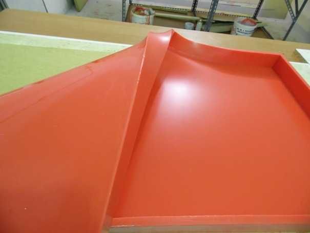 Forma 3x70x60cm na płytę, stół zaokrąglona z betonu architektonicznego