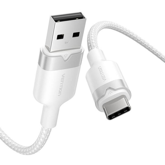 Kabel Usb Vention Ctnwf 1M Usb-A Do Usb-C 3A Biały Ładowanie