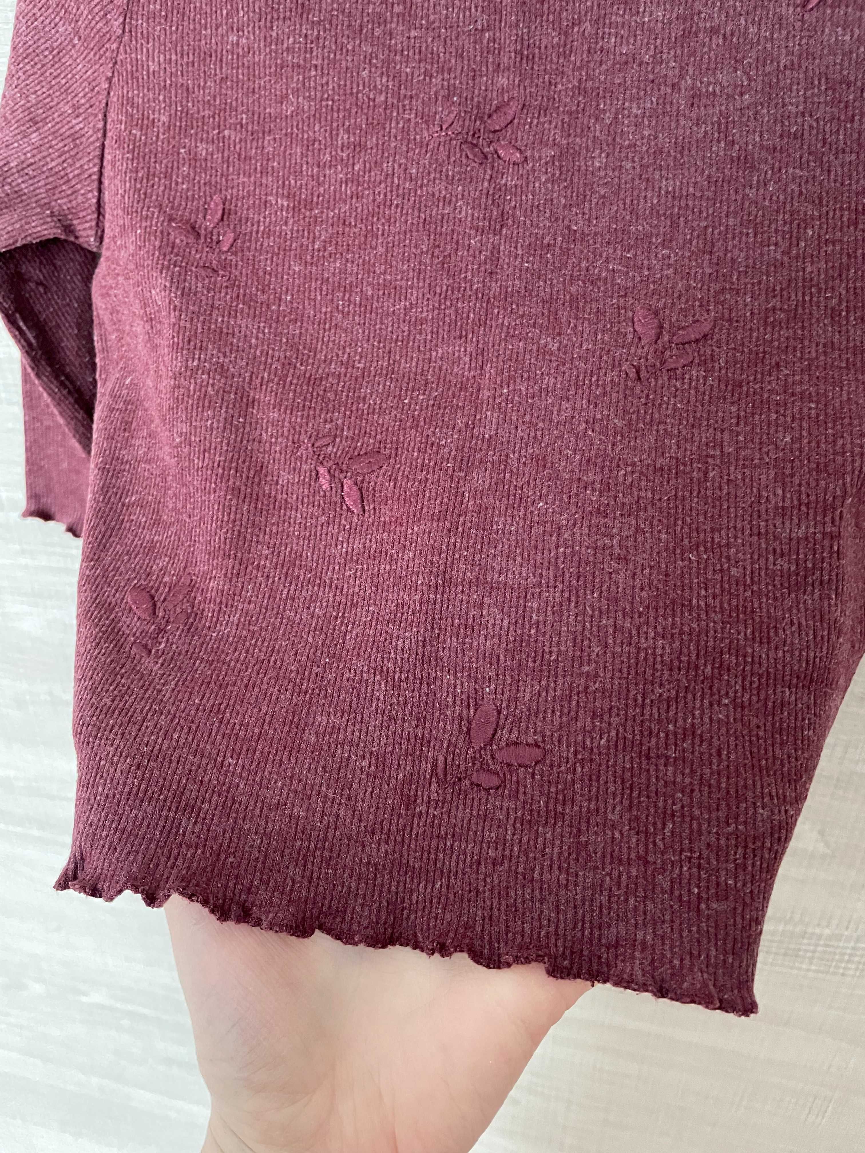 Bluzka dziewczęca Zara r. 98, długi rękaw, longsleeve, koszulka